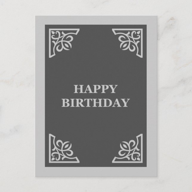 happy birthday (scrapbook) postcard (Front)