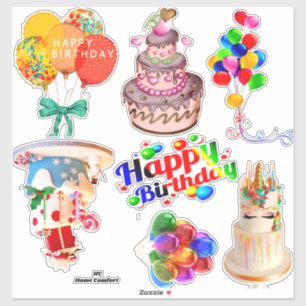 Happy Birthday Scrapbooking Stickers