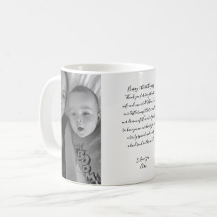 Happy Birthday Script Photo Baby Mum Birthday Gift Coffee Mug
