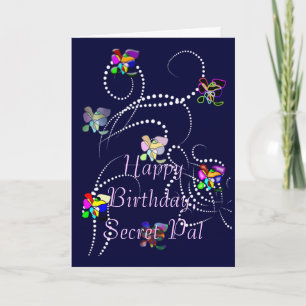 happy birthday secret pal card