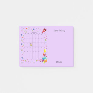 Happy Birthday September 2022 Post-it Notes