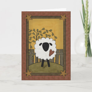 Happy Birthday Sheep Card