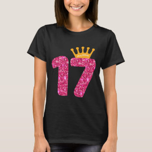 Happy Birthday Shirt Girls 17th Party 17 Years Old