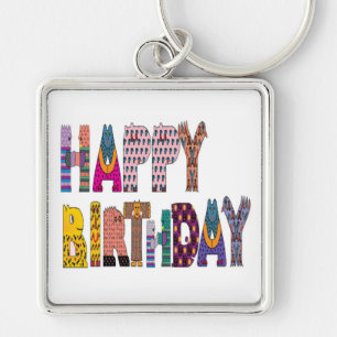 "HAPPY BIRTHDAY" SIGN KEY RING