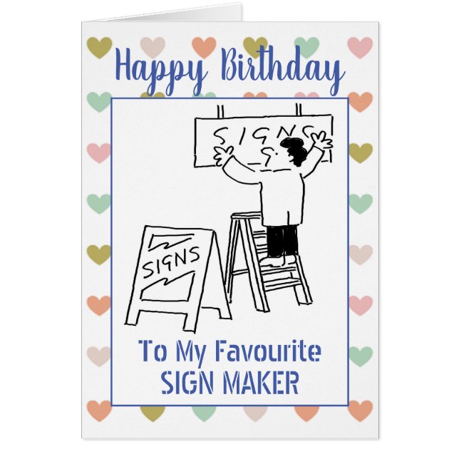 Happy Birthday Sign Maker (Front)