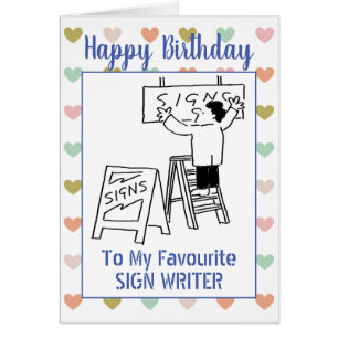 Happy Birthday Sign Writer