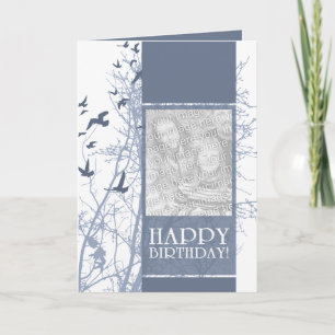 happy birthday (silhouscreen) card