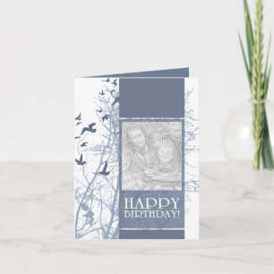 happy birthday (silhouscreen) card
