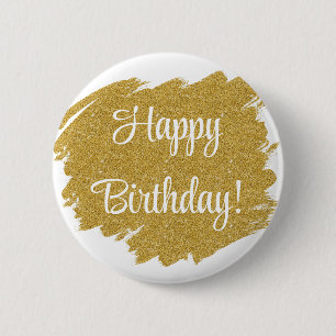 Happy Birthday Simple Minimal 6 Cm Round Badge