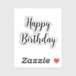 Happy Birthday Simple Minimalist Black Typography<br><div class="desc">Designed for birthday celebrations!</div>