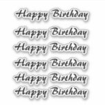 Happy Birthday Simple Minimalist Typography Black<br><div class="desc">Designed for birthday celebrations!</div>