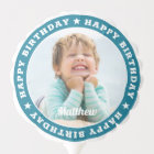 Happy Birthday Simple Modern Custom Photo