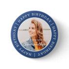 Happy Birthday Simple Preppy Modern Custom Photo