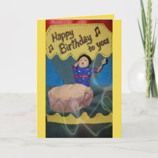 Happy Birthday Singer Card