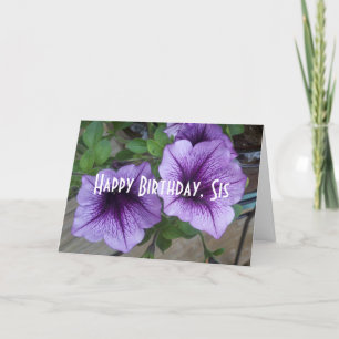 happy birthday sis card