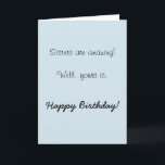 Happy Birthday Sister Amazing  Humour Funny Card<br><div class="desc">This design was created though digital art. It may be personalised in the area provide or customising by choosing the click to customise further option and changing the name, initials or words. You may also change the text colour and style or delete the text for an image only design. Contact...</div>