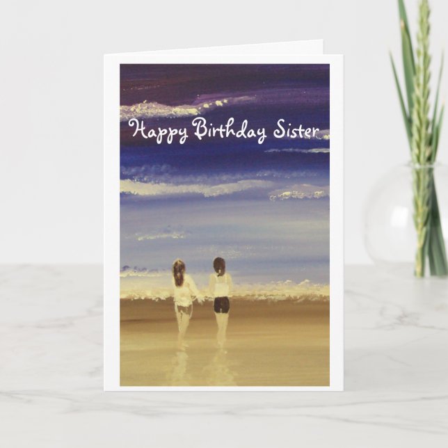 Happy Birthday Sister Card (Front)