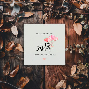  Happy Birthday Sister Card
