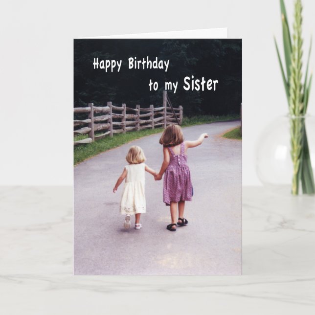 Happy Birthday Sister Card (Front)