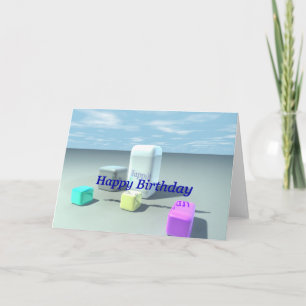 Happy Birthday (Sky Boxes) Card
