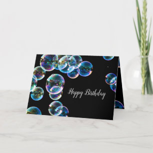 Happy Birthday Soap Bubble Custom Card