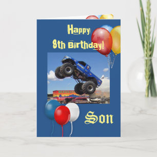 Happy Birthday Son 4X4 Truck Blessings Faith Card