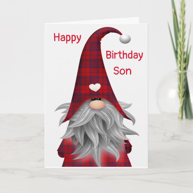 HAPPY BIRTHDAY ***SON*** CARD (Front)