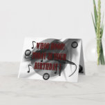 Happy Birthday, Son Card<br><div class="desc">Musical notes and records,  for the musician on your list</div>