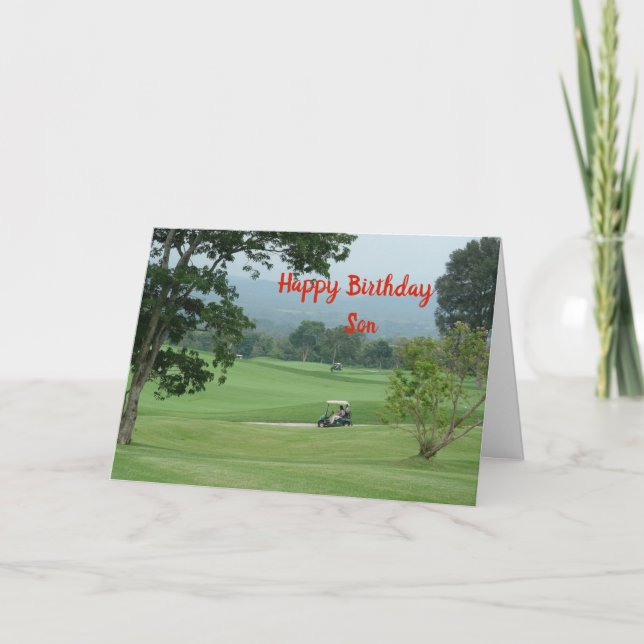 Happy Birthday Son Card (Front)
