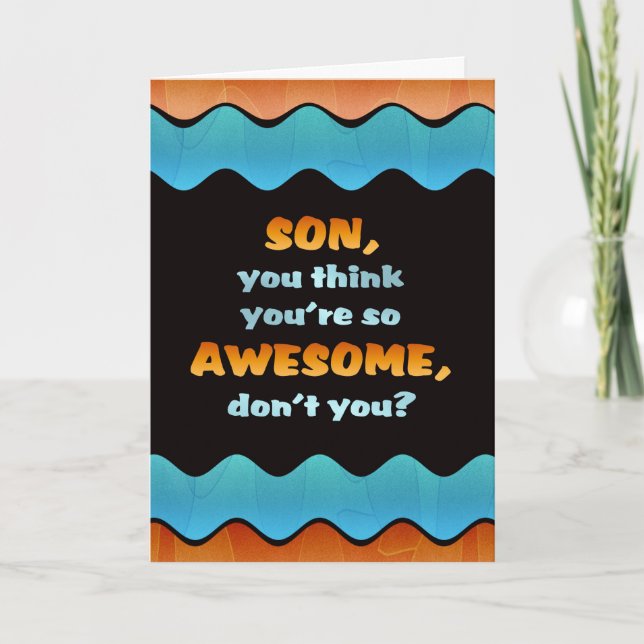 Happy Birthday Son Card / Awesome Son Card (Front)