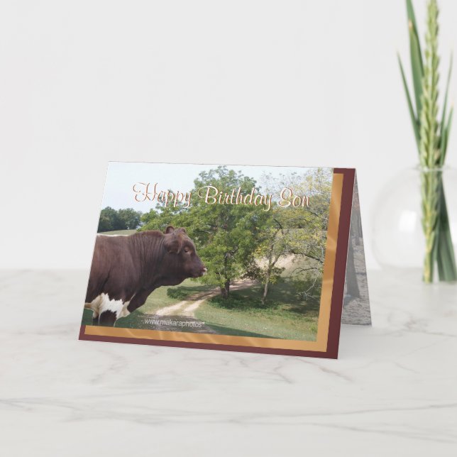 Happy Birthday Son-customise Card (Front)