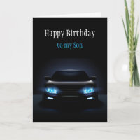 Happy Birthday Son New Car Exciting Card
