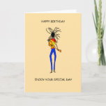 Happy Birthday, Son of Africa  Card<br><div class="desc">This 'Son of Africa' design awesome and full of fun and it is a perfect way to send your birthday message,  enjoy it.</div>