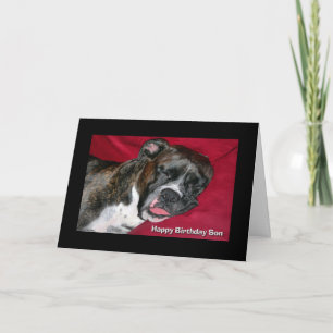 Happy Birthday Son Sleeping Boxer Card