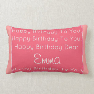 Happy Birthday Song Pillow
