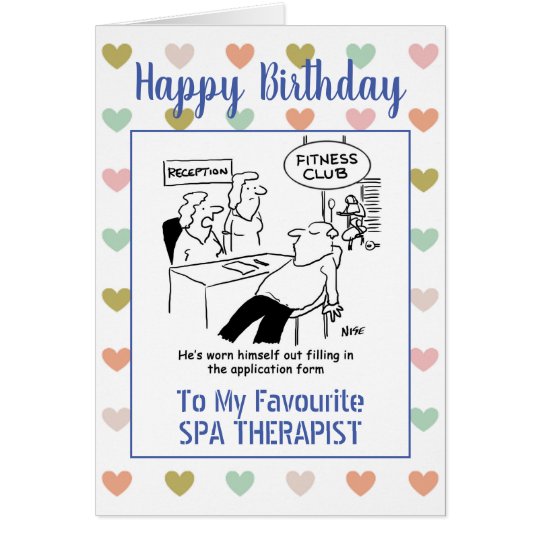 Happy Birthday Spa Therapist