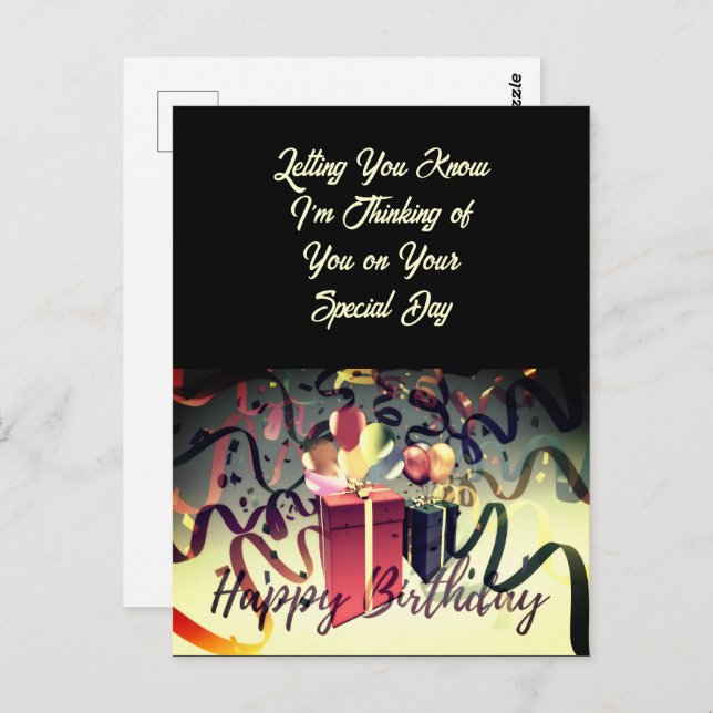  Happy Birthday  Special Day Postcard (Front/Back)