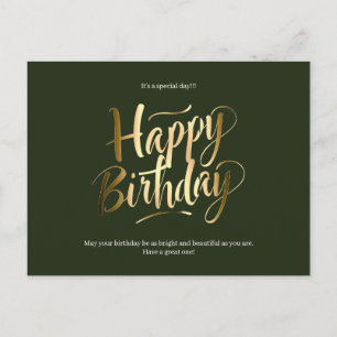Happy Birthday Special Day Postcard