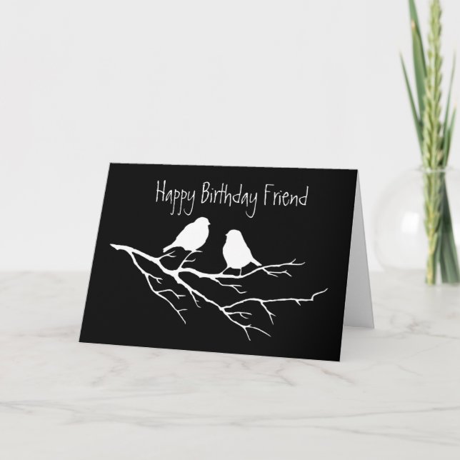 Happy Birthday Special Friend, Two Birds Card (Front)