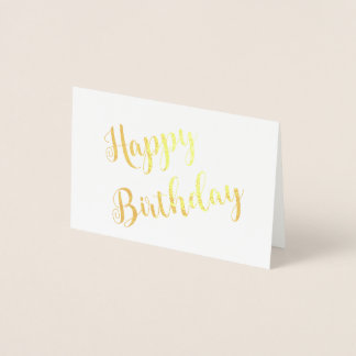 Happy Birthday Special Occasion Custom Greeting Foil Card
