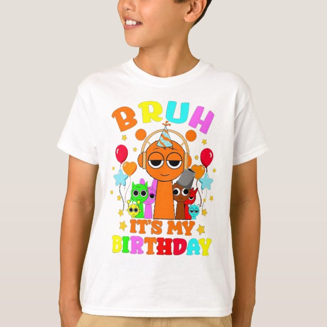 Happy Birthday Sprunki T-Shirt (Front)