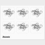Happy Birthday Square Sticker<br><div class="desc">Need a great birthday gift? Or just want to let someone special know that you care on their birthday? Or perhaps you need some kind of birthday decoration? This birthday sticker does the trick for all of these scenarios!</div>