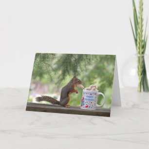 Happy Birthday Squirrel Card