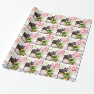 Happy Birthday Squirrel Wrapping Paper