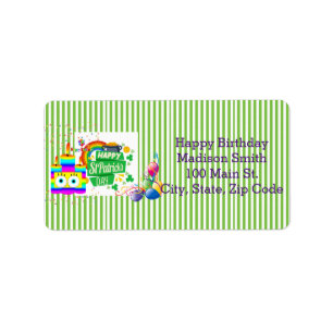 Happy Birthday St. Patrick's Day Address Label