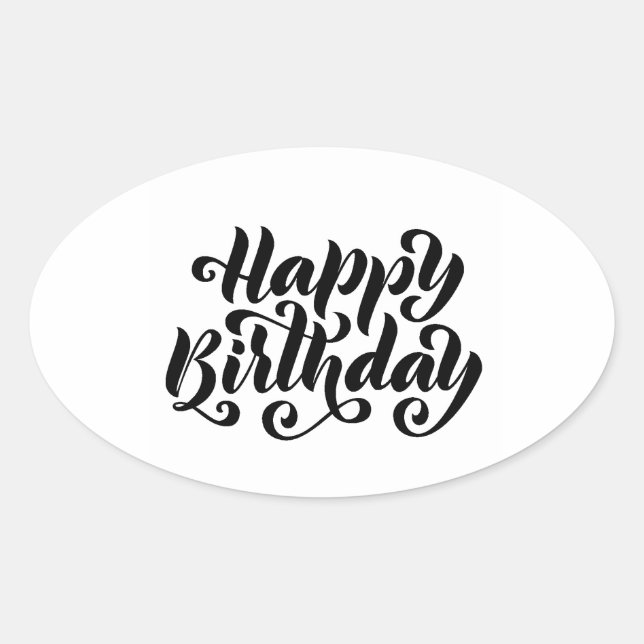 Happy Birthday Sticker (Front)