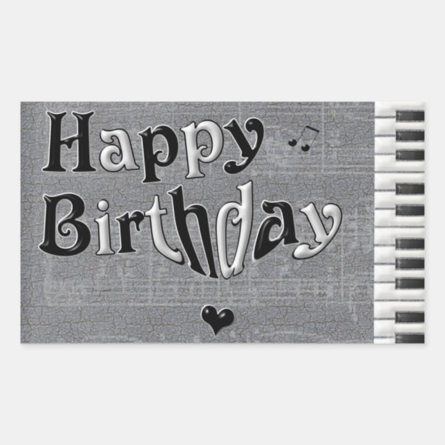 Happy Birthday Sticker (Front)
