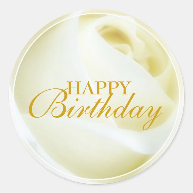 Happy Birthday Sticker (Front)