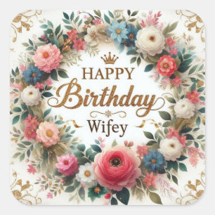 Happy birthday sticker for wife