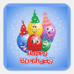 Happy Birthday Stickers